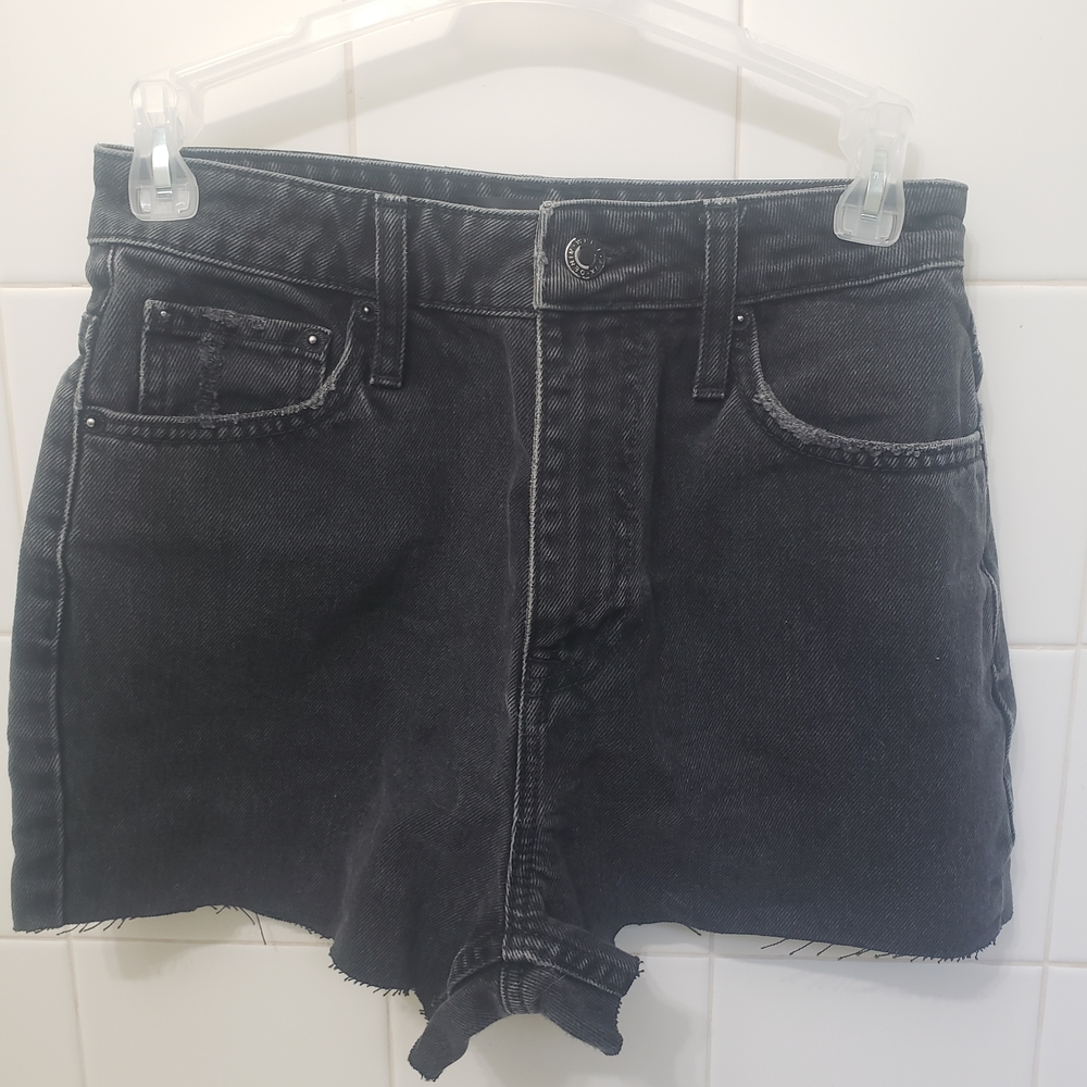 Black Denim Women's Shorts